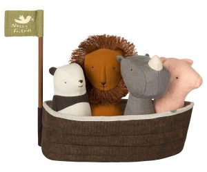 Noah's Ark With 4 Rattles - Maileg -