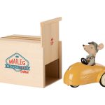 Mouse car with garage - moutarde